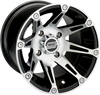 Wheel - 387X - Front - Machined Black - 12x7 - 4/156 - 4+3 - view 1