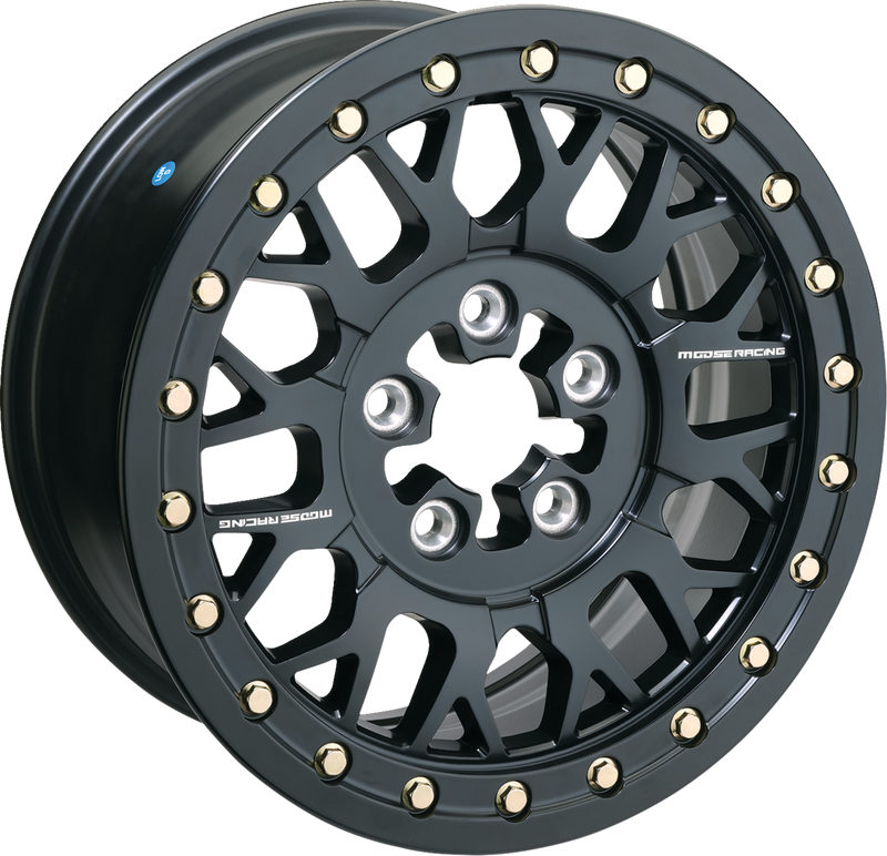 Wheel - 346X - Beadlock/5 Lug - Front/Rear - Black - 15x7 - 5/4.5 - 5+2