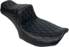 Tailwhip Daddy Long Legs Seat - Blue Double Diamond Stitch - FLH/FLT '23-'25 - view 1