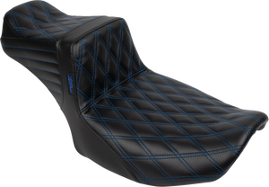 Tailwhip Daddy Long Legs Seat - Blue Double Diamond Stitch - FLH/FLT '23-'25