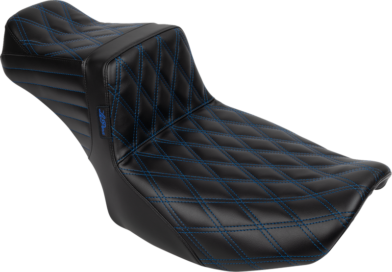 Tailwhip Daddy Long Legs Seat - Blue Double Diamond Stitch - FLH/FLT '23-'25