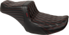Tailwhip Seat - Red Double Diamond Stitch - FLH/FLT '23-'25 - view 1