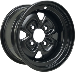Steel Wheel - Front/Rear - Black - 12x7 - 4/156 - 4+3