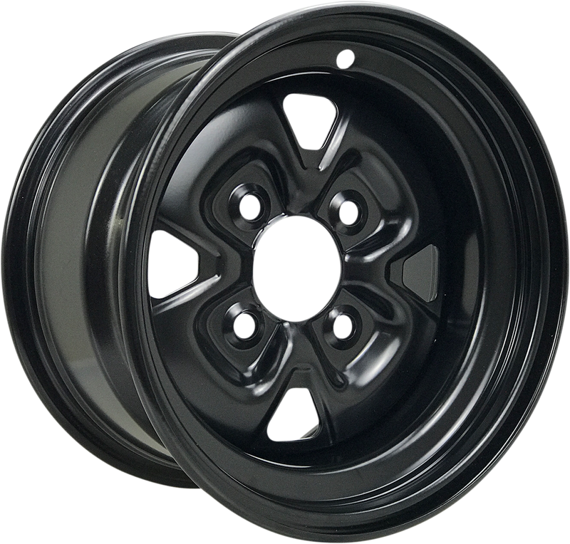Steel Wheel - Front/Rear - Black - 12x7 - 4/156 - 4+3