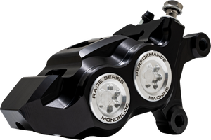 Caliper - 137 X 4B - Right - Black Anodized with Clear Bore Caps