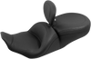 Lowdown Seat - with Driver Backrest - Plain - FLHR/FLHX '97-'07 - view 2
