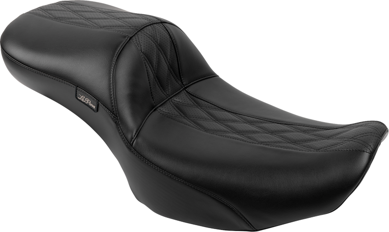 Maverick Daddy Long Legs Seat - Without Backrest - Diamond Stitch - HR2 Inlay - FLH/FLT '23-'25