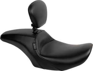 Outcast Full-Length Seat - With Backrest - Plain - FLH/FLT '23-'25
