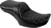 Maverick Seat - without Backrest - Diamond Stitch - Black - FLH/FLT '23-'25 - view 1
