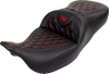 SEAT ROADSOFA LS W/BR RED STITCH - view 1
