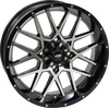 Wheel - Hurricane - Front/Rear - Black Machined - 18x6.5 - 4/137 - 4+2.5 (+10 mm) - view 1