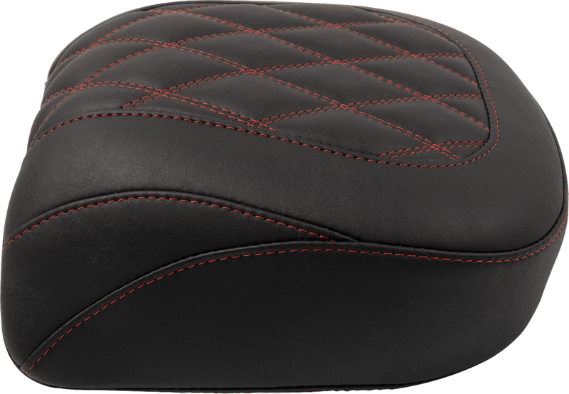 Wide Tripper™ Seat - Passenger - Dark Cherry Stitching - FLT/FLH '23-'25