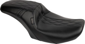 Outcast Full-Length Seat - Without Backrest - GT2 Inlay - FLH/FLT '23-'25