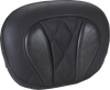 Deluxe Sissy Bar Pad - Diamond - Black Stitch - FLT/FLH '23-'25 - view 2