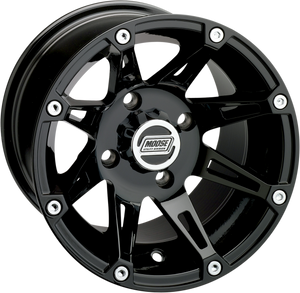 Wheel - 387X - Front - Black - 12x7 - 4/136 - 4+3