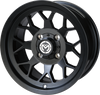 Wheel - 27X - Front - Black - 12x7 - 4/156 - 4+3 - view 1