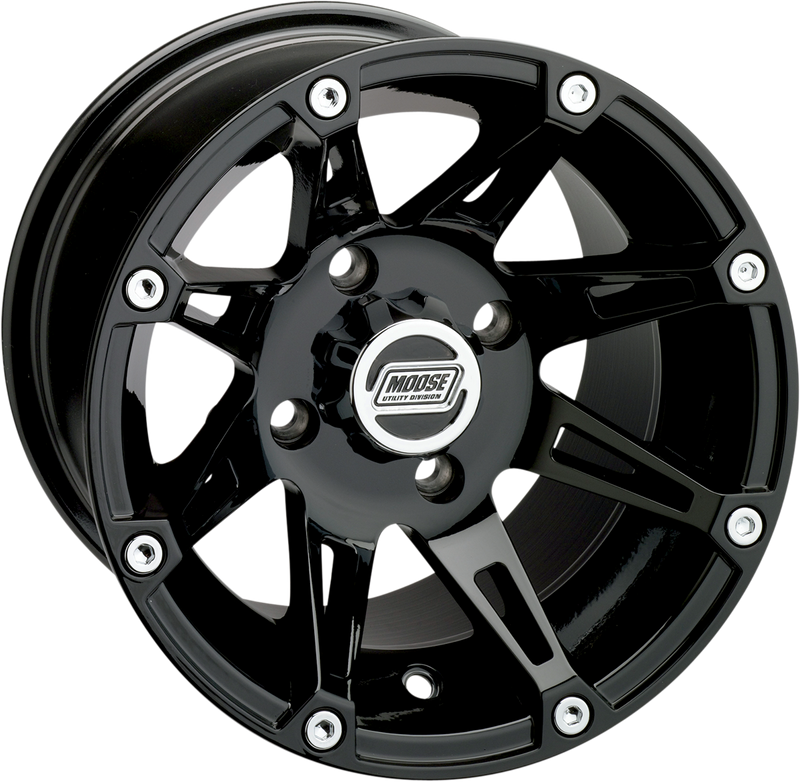 Wheel - 387X - Front - Black - 12x7 - 4/110 - 4+3