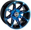 Wheel - 387X - Front - Anodized Blue/Black - 14x7 - 4/136 - 4+3 - view 1