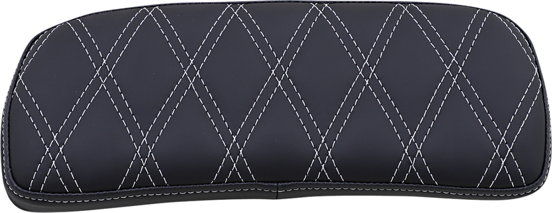 Chopped Tour-Pak Pad - Solar Leather - Silver Double Diamond - 1-3/4" Thick