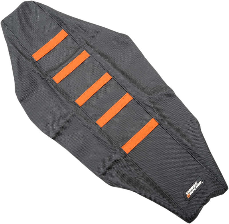 Ribbed Seat Cover - Black Cover/Orange Ribs - KTM '15-'18