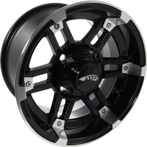 Wheel - Roll'n 104 - Front/Rear - Machined Black - 12x7 - 4/110 - 5+2