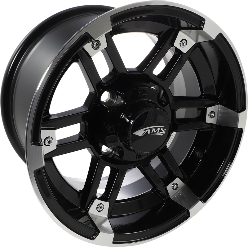 Wheel - Roll'n 104 - Front/Rear - Machined Black - 12x7 - 4/110 - 5+2