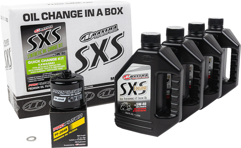 SXS Synthetic Oil Change Kit - Kawasaki Teryx - 5W40