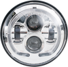 LED Headlight - 7" - Chrome - view 1