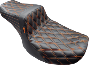 Tailwhip Seat - Burnt Orange Double Diamond Stitch - FLH/FLT '23-'25
