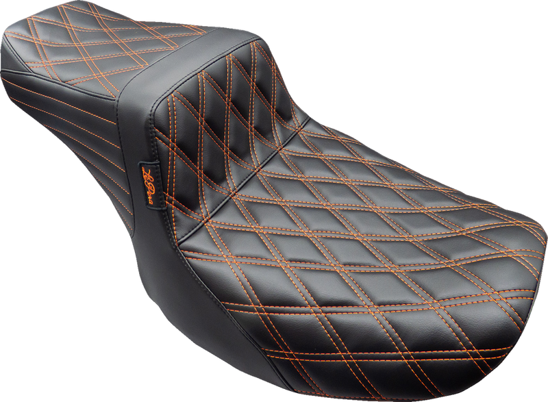 Tailwhip Seat - Burnt Orange Double Diamond Stitch - FLH/FLT '23-'25