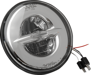 Headlight - Reflector-Style - 7" - Chrome