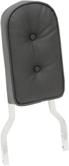 Sissy Bar Pad - Tall - Pillow - Black Piping - 2" Thick - view 1