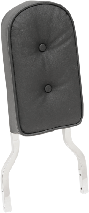 Sissy Bar Pad - Tall - Pillow - Black Piping - 2" Thick