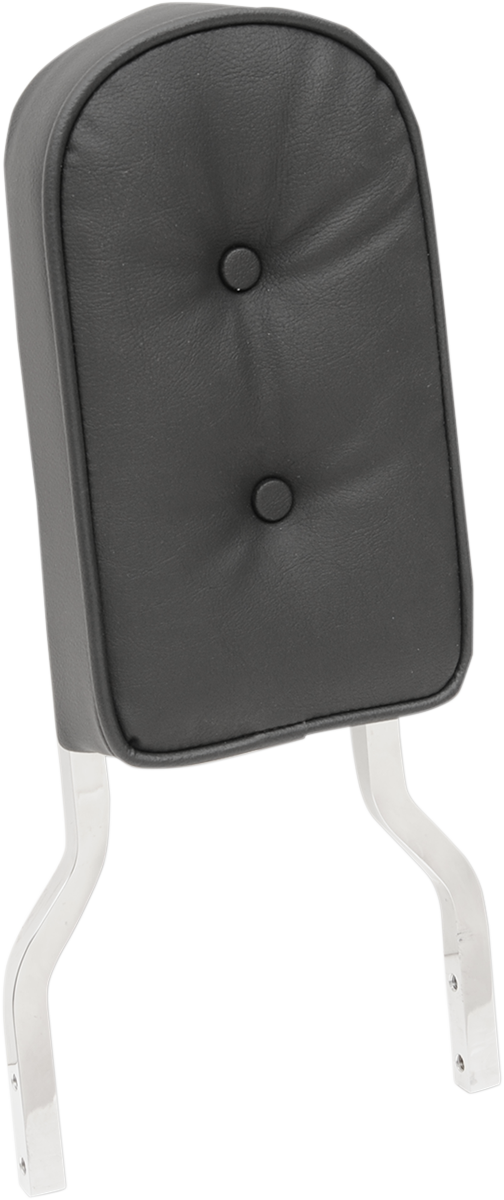 Sissy Bar Pad - Tall - Pillow - Black Piping - 2" Thick