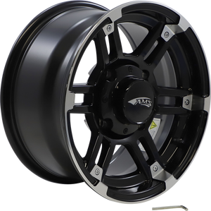 Wheel - Roll'n 104 - Front/Rear - Machined Black - 14x7 - 4/137 - 5+2