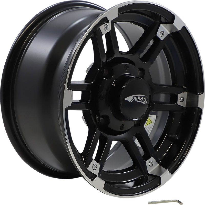 Wheel - Roll'n 104 - Front/Rear - Machined Black - 14x7 - 4/137 - 5+2