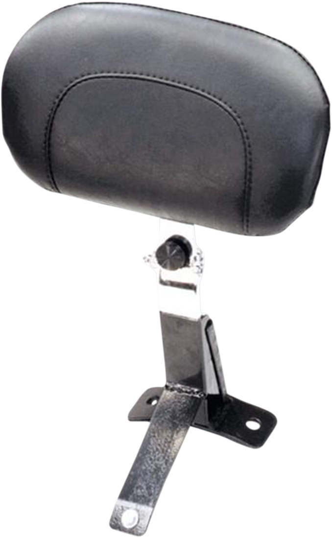 Driver Backrest Kit - Smooth - Black Studs - FLH/FLT '09-'25
