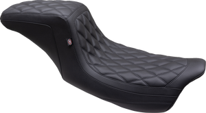 One Piece 2-Up Squareback Seat - Double Diamond - Black Stitch - FL '08-'25