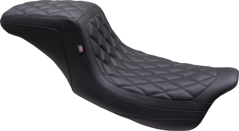 One Piece 2-Up Squareback Seat - Double Diamond - Black Stitch - FL '08-'25