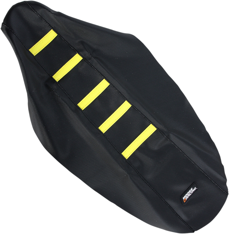 Ribbed Seat Cover - Black Cover/Yellow Ribs - Suzuki RMZ250 '10-'18