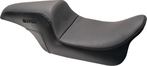 Drifter Seat - Black Logo - Smooth Vinyl - Carbon Fiber - FL '08-'23
