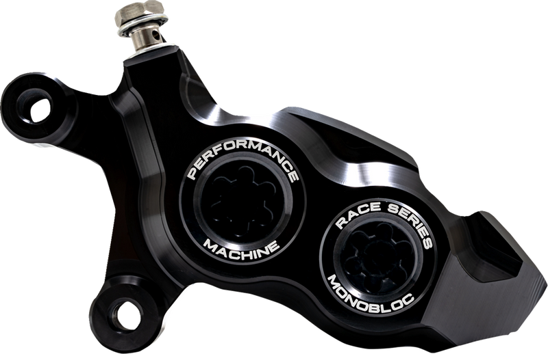 Caliper - 137 X 4B - Left - Black Anodized with Black Bore Caps