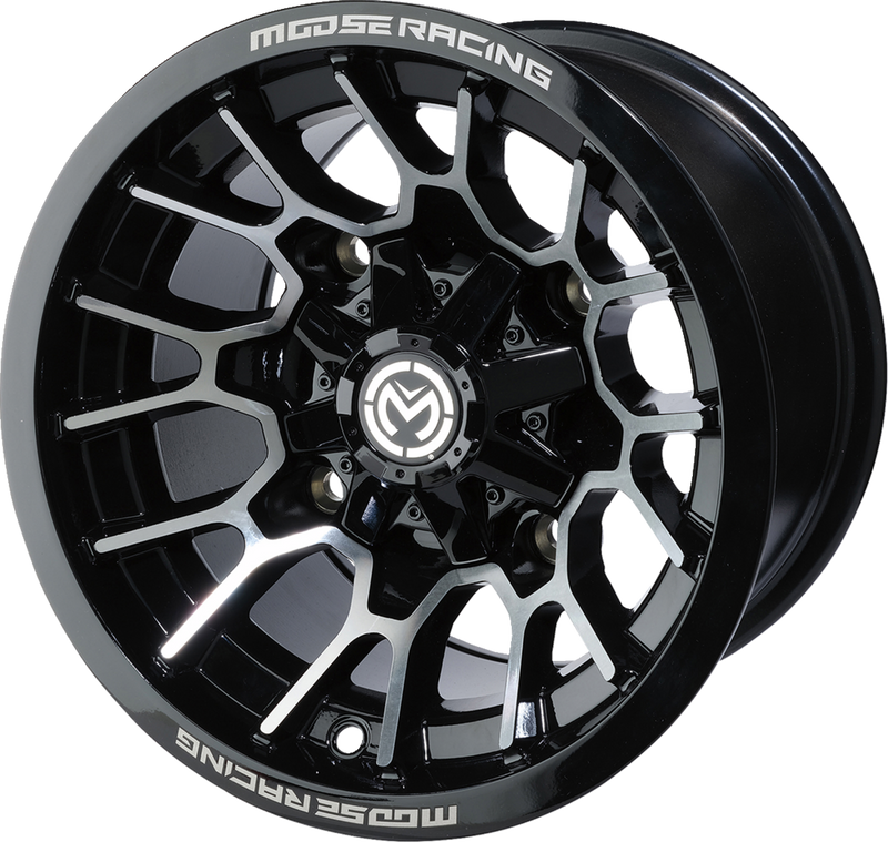 Wheel - 24X - Rear - Black - 12x8 - 4/110 - 4+4