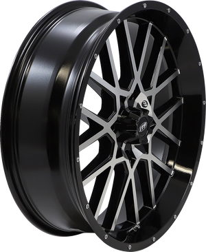 Wheel - Hurricane - Front/Rear - Black Machined - 20x6.5 - 4/137 - 4+2.5 (+10 mm)