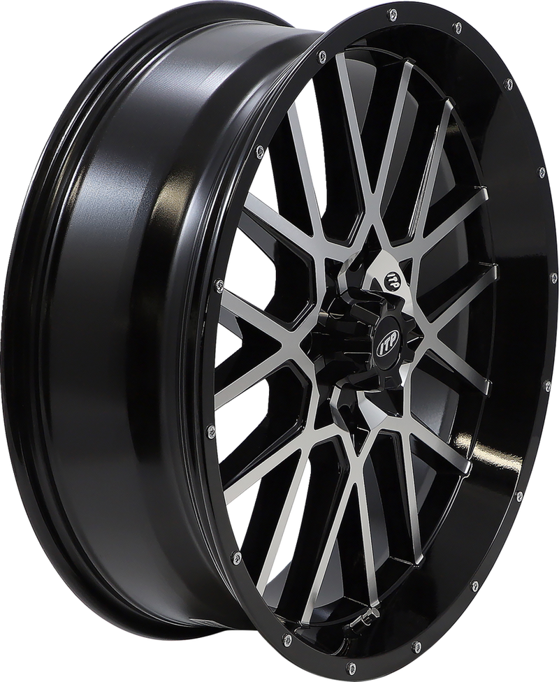 Wheel - Hurricane - Front/Rear - Black Machined - 20x6.5 - 4/137 - 4+2.5 (+10 mm)