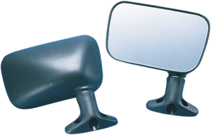 Mirrors - Rear View - Rectangle - Black - Pair