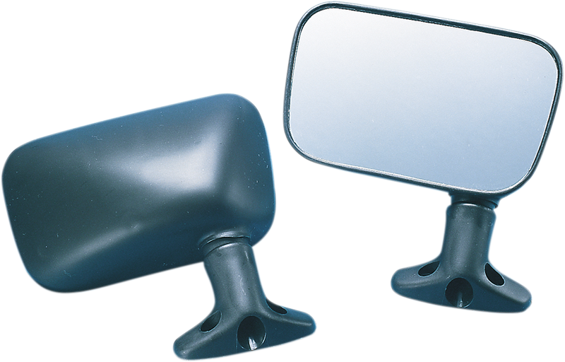 Mirrors - Rear View - Rectangle - Black - Pair