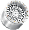 Wheel - Omega Beadlock - Rear - Machined with Gloss Silver Ring - 15x10 - 6/5.5 - +25 mm - view 2