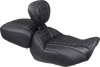 Deluxe Touring Solo Seat - w/ Backrest - Black Stitch - FLT/FLH '23-'25 - view 2