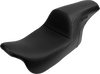 Drifter Seat - Black Logo - Smooth Vinyl - Carbon Fiber - FL '08-'23 - view 2